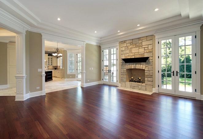 quality craftsmanship in laying down solid walnut hardwood floor